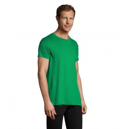 Sol's - Tee-shirt homme col rond ajusté REGENT FIT - Vert Prairie