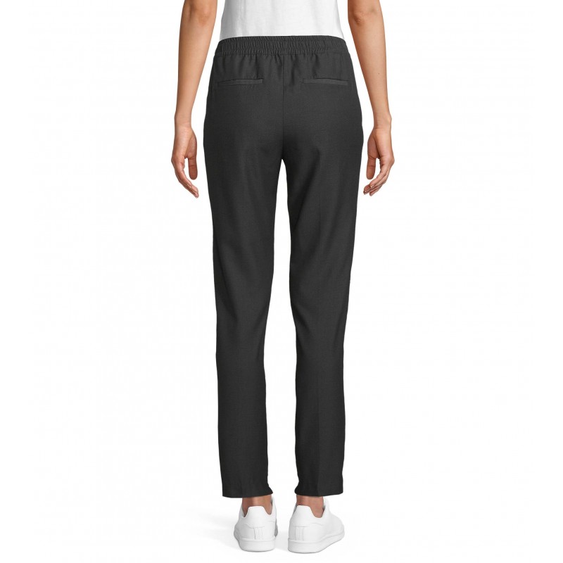 Neoblu - Pantalon de costume taille élastiquée femme GERMAIN WOMEN - Anthracite Chiné
