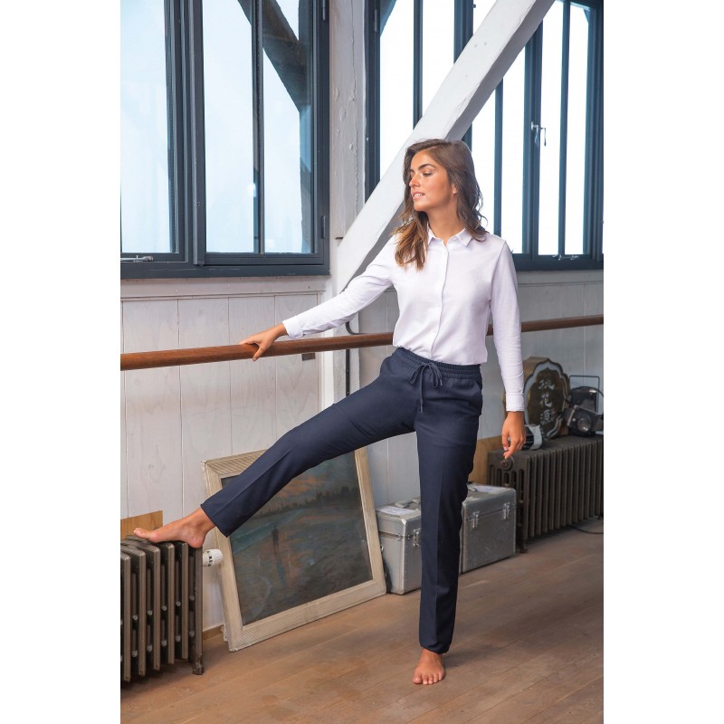 Neoblu - Pantalon de costume taille élastiquée femme GERMAIN WOMEN
