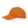 Sol's - Casquette 5 panneaux SUNNY - Orange