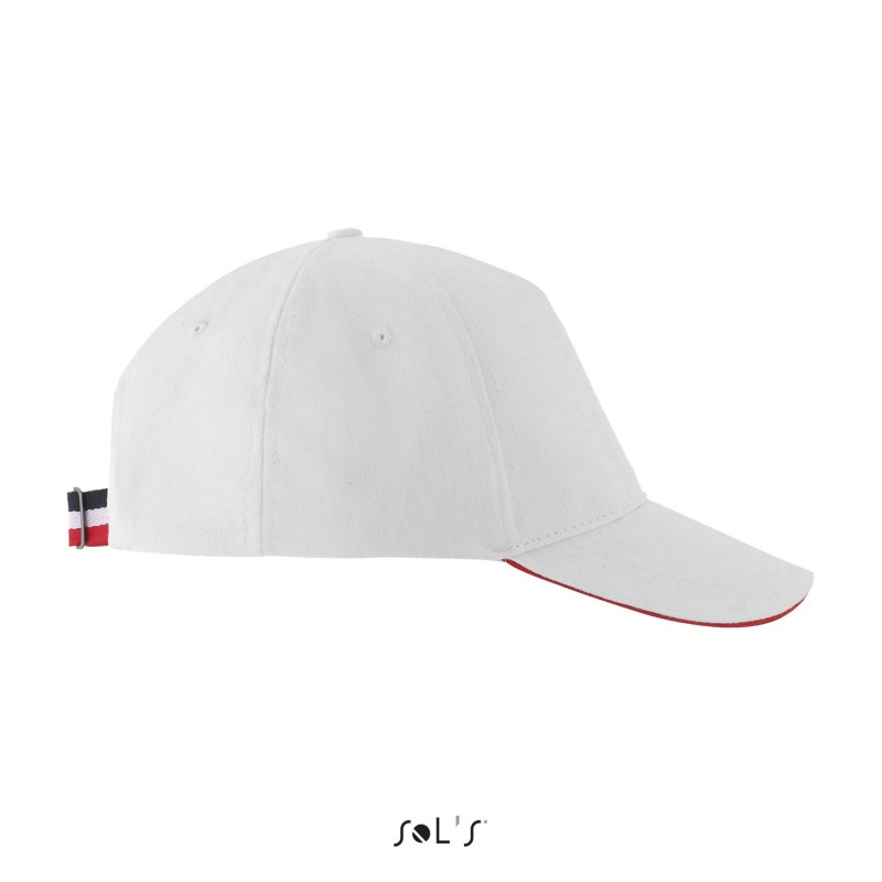 Sol's - Casquette tricolore unisexe LONGCHAMP - Blanc