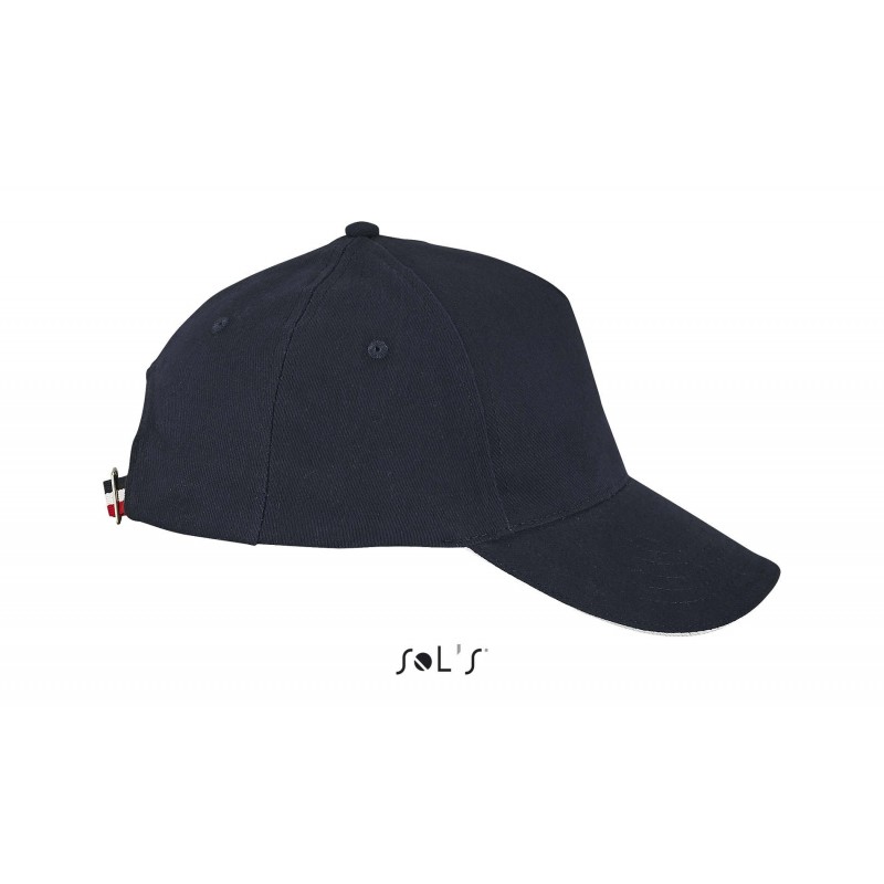 Sol's - Casquette tricolore unisexe LONGCHAMP - French Marine