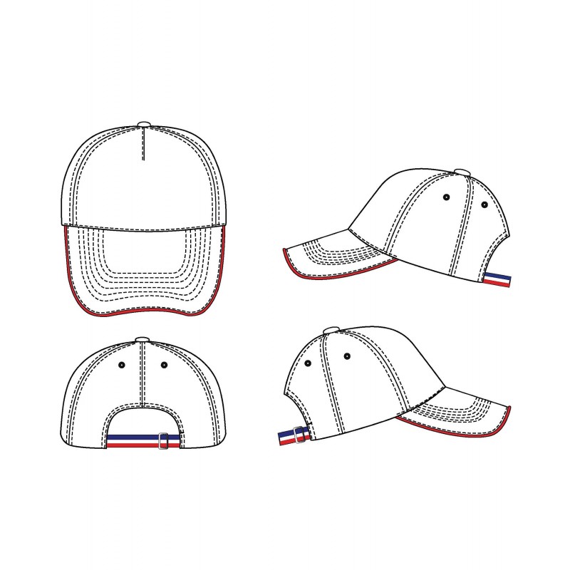 Sol's - Casquette tricolore unisexe LONGCHAMP