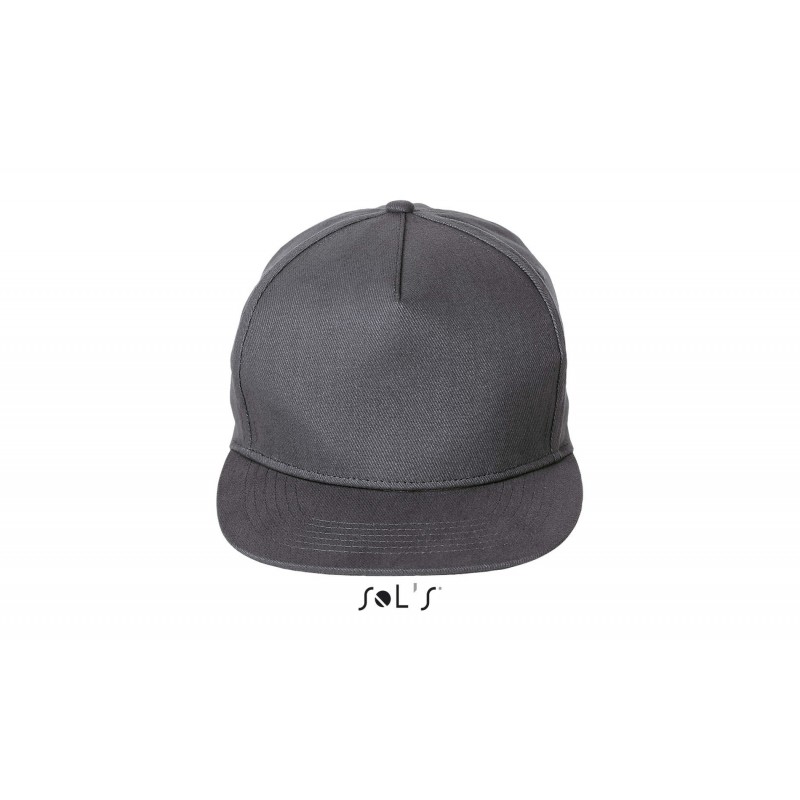 Sol's - Casquette 5 panneaux SONIC - Gris Foncé