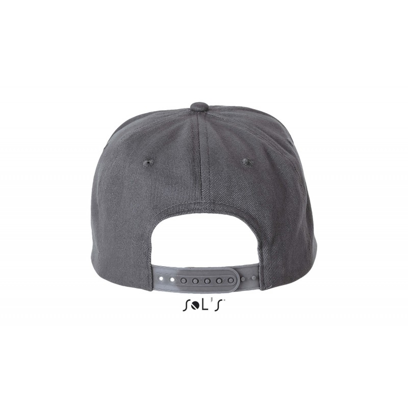 Sol's - Casquette 5 panneaux SONIC - Gris Foncé