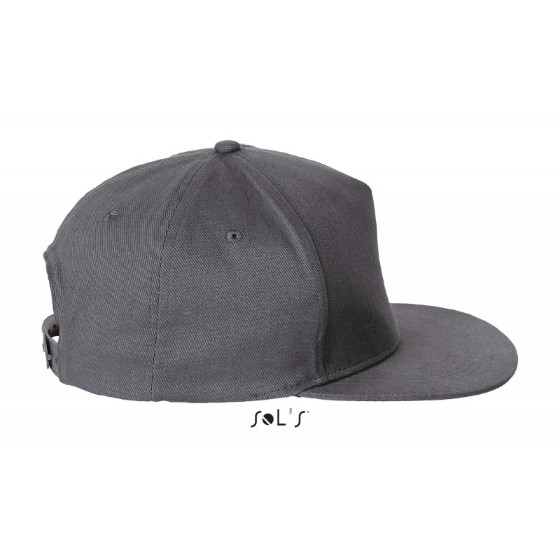 Sol's - Casquette 5 panneaux SONIC - Gris Foncé