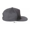 Sol's - Casquette 5 panneaux SONIC - Gris Foncé