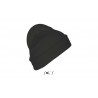 Sol's - Bonnet unicolore avec revers PITTSBURGH - Gris Foncé