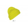 Sol's - Bonnet unicolore avec revers PITTSBURGH - Jaune Fluo