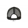 Sol's - Casquette filet 5 panneaux BUBBLE - Noir