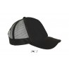 Sol's - Casquette filet 5 panneaux BUBBLE - Noir