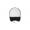 Sol's - Casquette filet 5 panneaux BUBBLE - Blanc / Noir