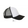 Sol's - Casquette filet 5 panneaux BUBBLE - Blanc / Noir