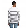 Sol's - Tee-shirt homme manches longues rayé MATELOT LSL MEN - Blanc / Marine