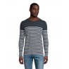 Sol's - Tee-shirt homme manches longues rayé MATELOT LSL MEN - French Marine / Blanc
