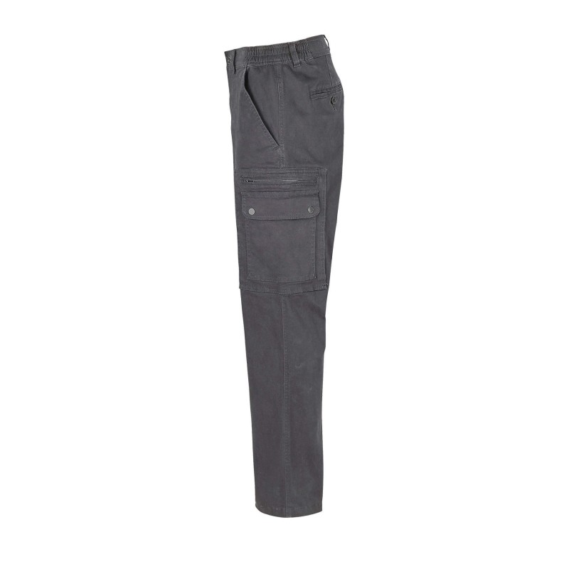 Sol's - Pantalon stretch homme DOCKER - Gris Foncé
