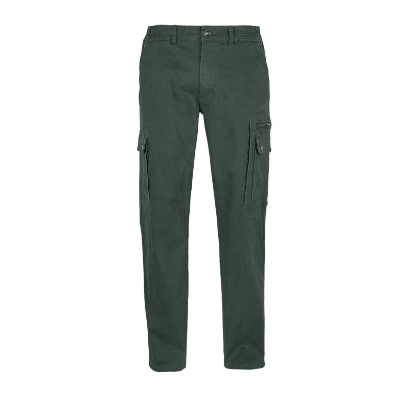 Sol's - Pantalon stretch homme DOCKER - Vert Forêt
