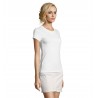 Sol's - Tee-shirt femme col rond ajusté IMPERIAL FIT WOMEN - Blanc