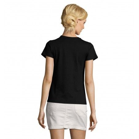 Sol's - Tee-shirt femme col rond ajusté IMPERIAL FIT WOMEN - Noir Profond