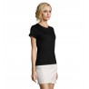 Sol's - Tee-shirt femme col rond ajusté IMPERIAL FIT WOMEN - Noir Profond