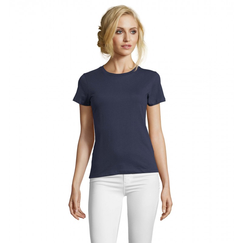 Sol's - Tee-shirt femme col rond ajusté IMPERIAL FIT WOMEN - French Marine