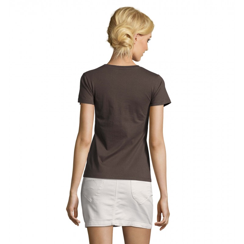 Sol's - Tee-shirt femme col rond ajusté IMPERIAL FIT WOMEN - Gris Foncé