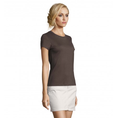 Sol's - Tee-shirt femme col rond ajusté IMPERIAL FIT WOMEN - Gris Foncé
