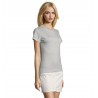 Sol's - Tee-shirt femme col rond ajusté IMPERIAL FIT WOMEN - Gris Pur