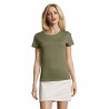 Sol's - Tee-shirt femme col rond ajusté IMPERIAL FIT WOMEN - Kaki Chiné