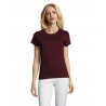 Sol's - Tee-shirt femme col rond ajusté IMPERIAL FIT WOMEN - Oxblood