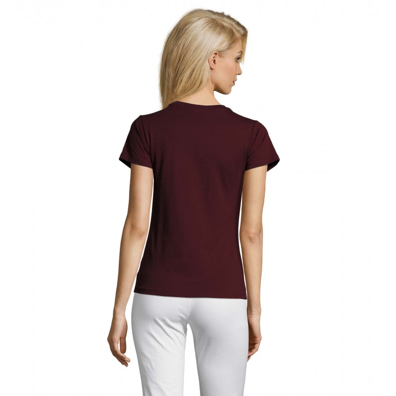 Sol's - Tee-shirt femme col rond ajusté IMPERIAL FIT WOMEN - Oxblood