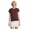 Sol's - Tee-shirt femme col rond ajusté IMPERIAL FIT WOMEN - Oxblood Chiné