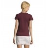 Sol's - Tee-shirt femme col rond ajusté IMPERIAL FIT WOMEN - Oxblood Chiné