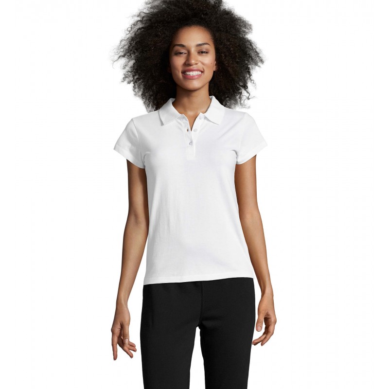 Sol's - Polo femme PRESCOTT WOMEN - Blanc