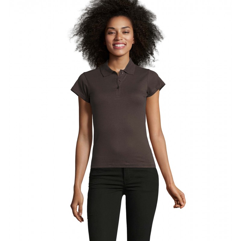 Sol's - Polo femme PRESCOTT WOMEN - Gris Foncé