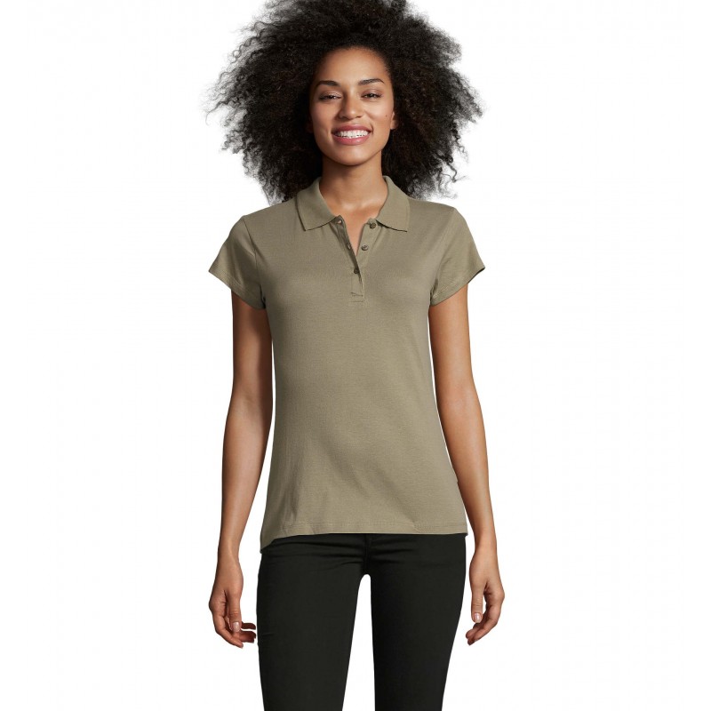 Sol's - Polo femme PRESCOTT WOMEN - Kaki