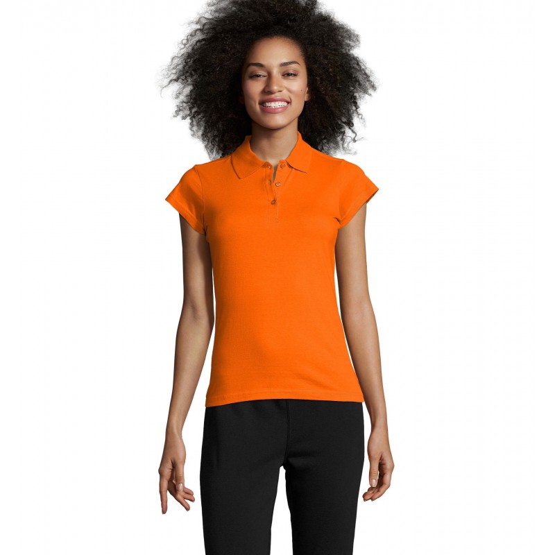 Sol's - Polo femme PRESCOTT WOMEN - Orange