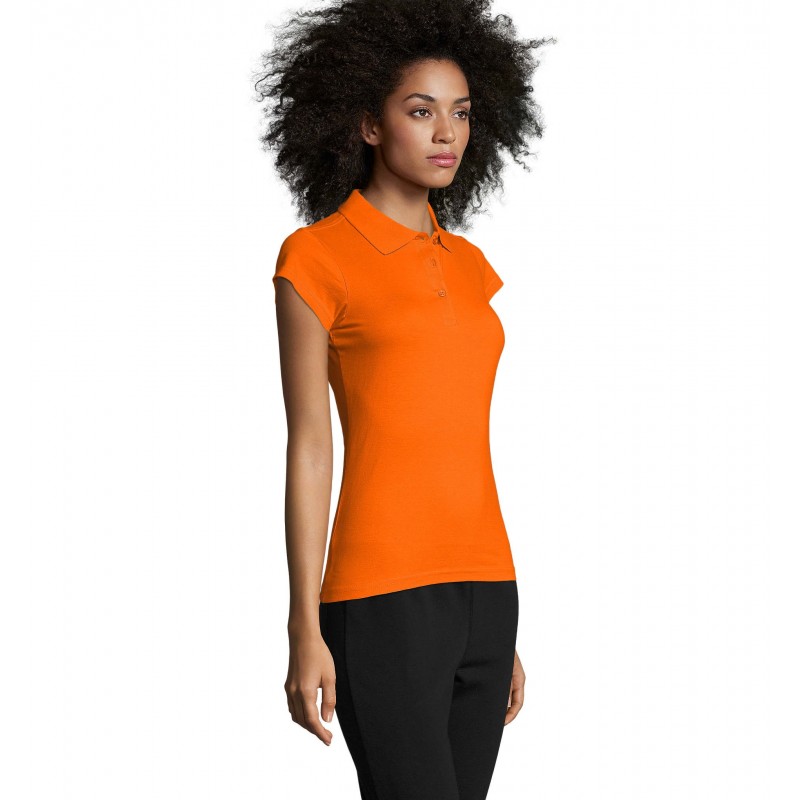 Sol's - Polo femme PRESCOTT WOMEN - Orange