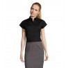 Sol's - Chemise femme stretch manches courtes EXCESS - Noir
