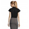 Sol's - Chemise femme stretch manches courtes EXCESS - Noir