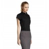 Sol's - Chemise femme stretch manches courtes EXCESS - Noir
