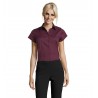 Sol's - Chemise femme stretch manches courtes EXCESS - Bordeaux Moyen