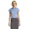Sol's - Chemise femme stretch manches courtes EXCESS - Ciel Vif