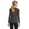 Sol's - Pull col v femme GLORY WOMEN - Anthracite Chiné