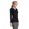 Sol's - Pull col v femme GLORY WOMEN - French Marine