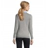 Sol's - Pull col v femme GLORY WOMEN - Gris Chiné