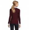 Sol's - Pull col v femme GLORY WOMEN - Oxblood