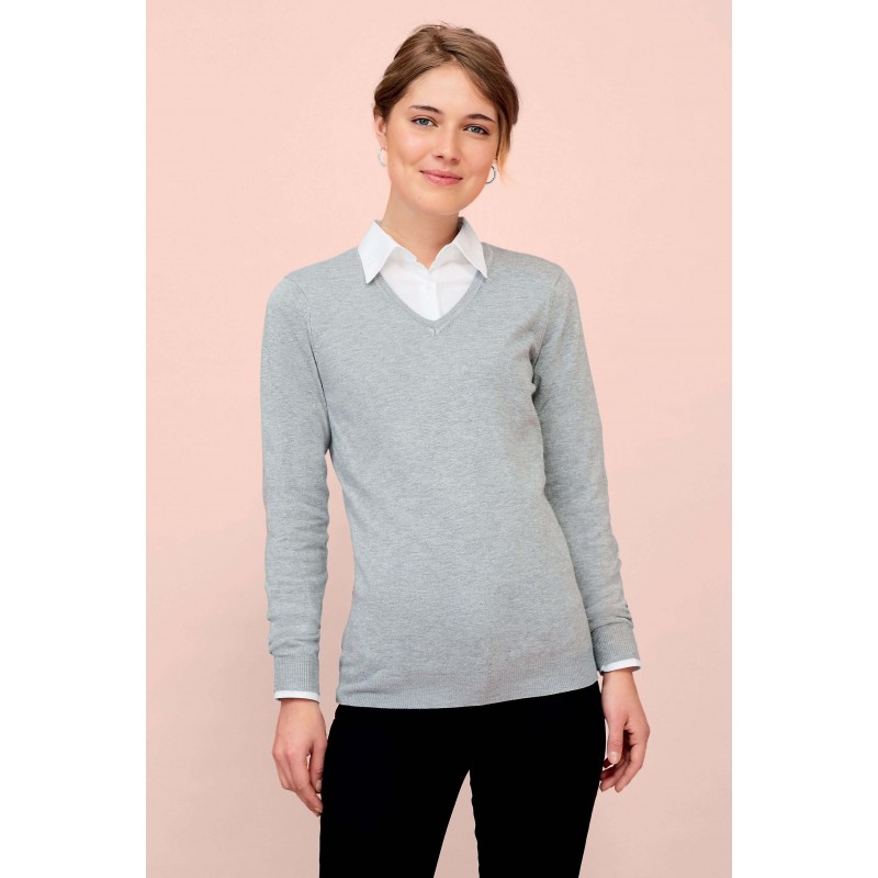 Sol's - Pull col v femme GLORY WOMEN