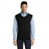 Sol's - Pull sans manche col v unisexe GENTLEMEN - Noir