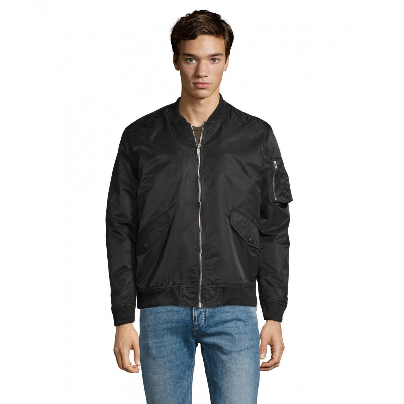 Sol's - Bombers unisexe fashion REBEL - Noir